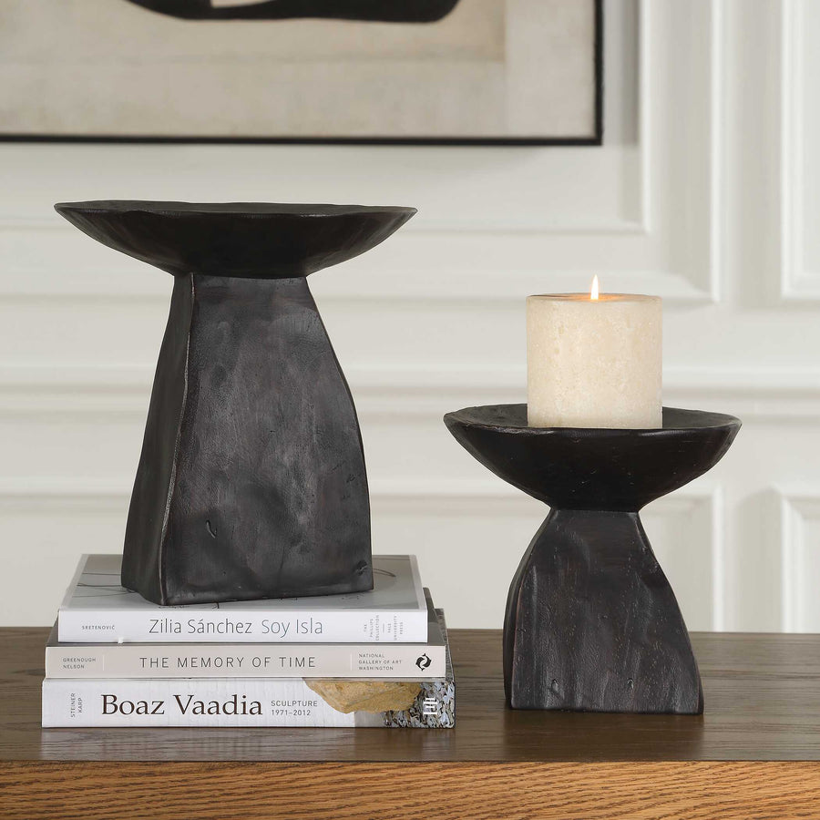 SHADOW PEDESTAL BOWLS | SET OF 2