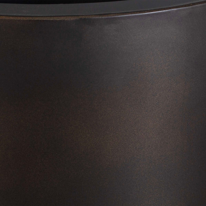 VOLCAN MATTE BRONZE OUTDOOR PLANTERS SET/2