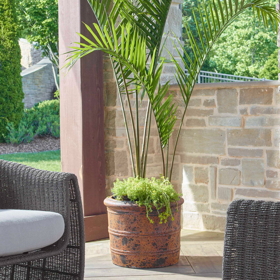 WEATHERED RELIC RUSTIC OUTDOOR PLANTER