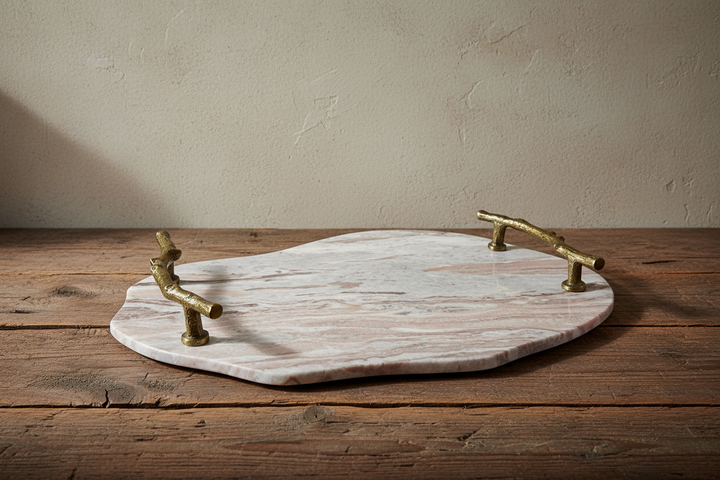 STONE AND TWIG MARBLE TRAY
