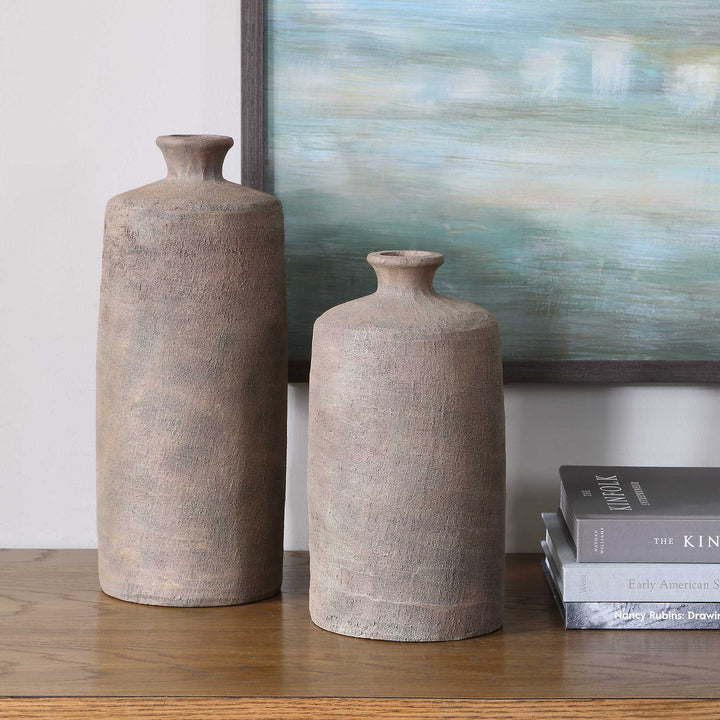 TERRENE CLAY VASES | SET OF 2