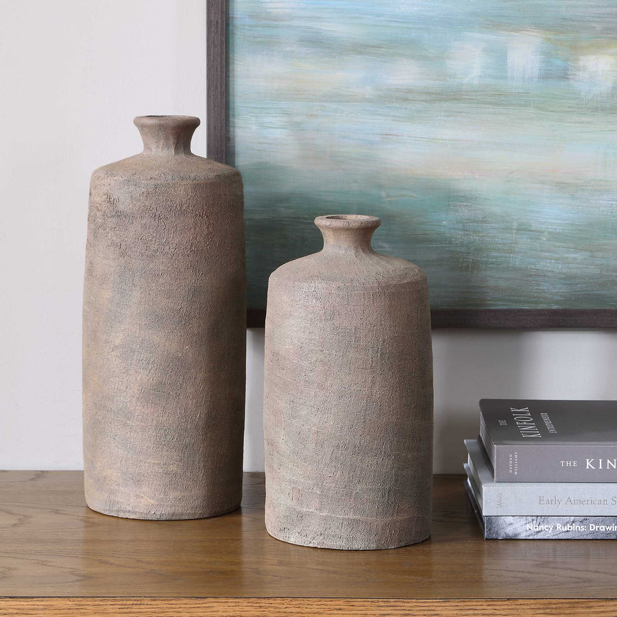 TERRENE CLAY VASES | SET OF 2