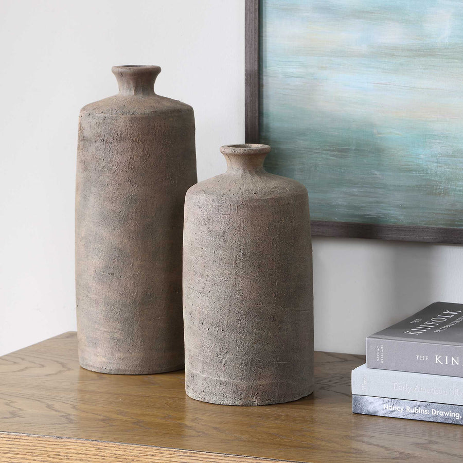 TERRENE CLAY VASES | SET OF 2