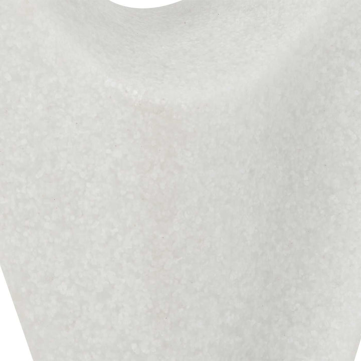 FLUID DROP WHITE STONE SCULPTURE