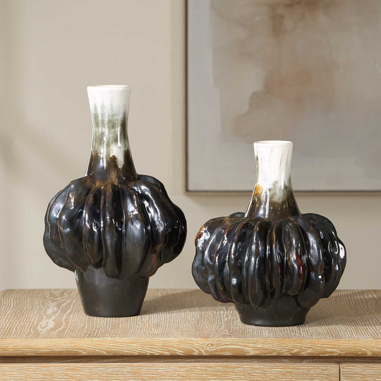 Two unique ceramic vases