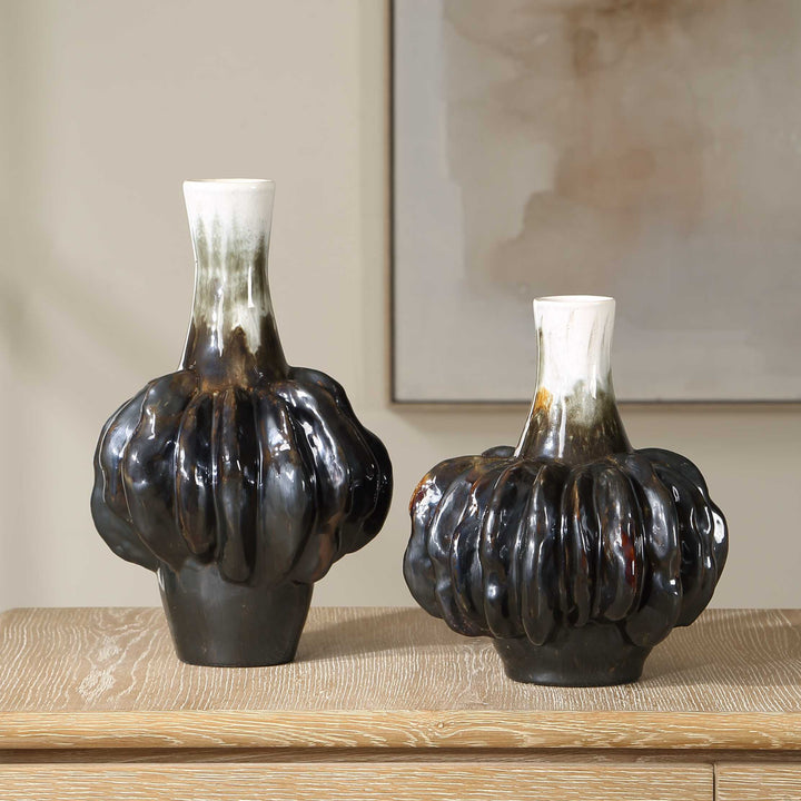 Two unique ceramic vases