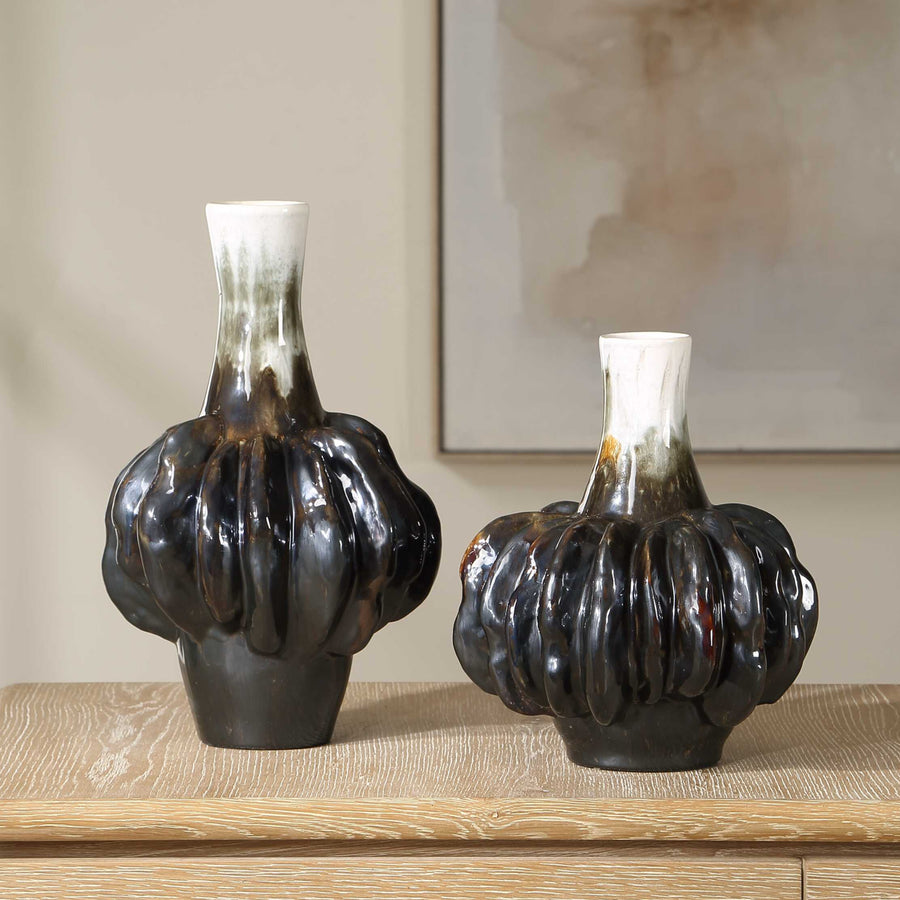 Two unique ceramic vases