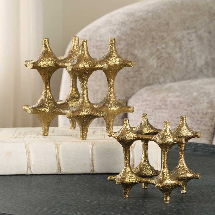 GILDED CONNECTION OBJECTS | SET OF 2