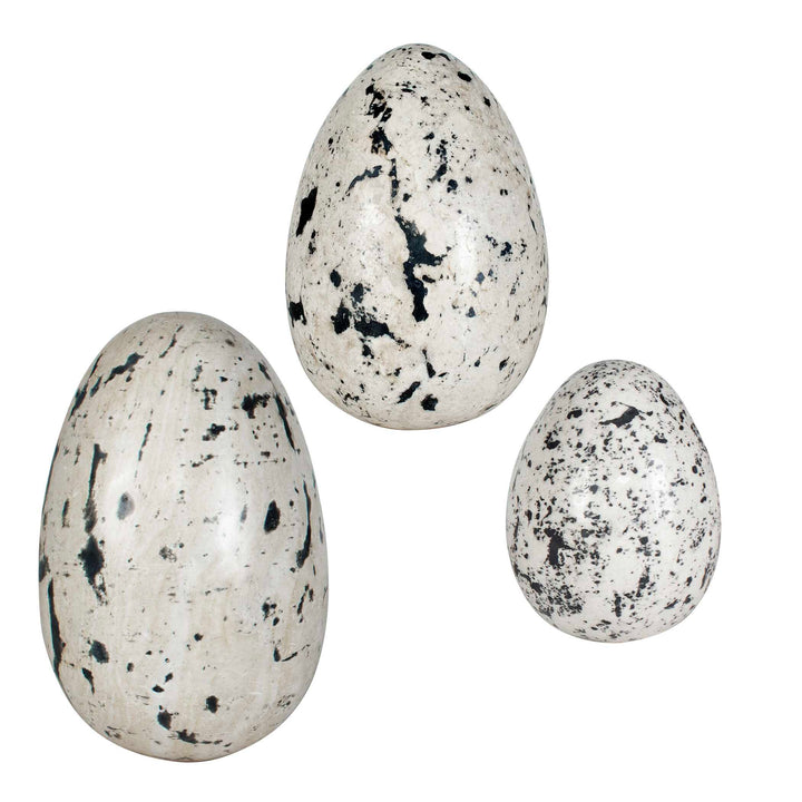 NEST TRIO INDOOR-OUTDOOR STONE EGGS SET