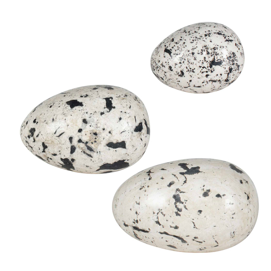 NEST TRIO INDOOR-OUTDOOR STONE EGGS SET