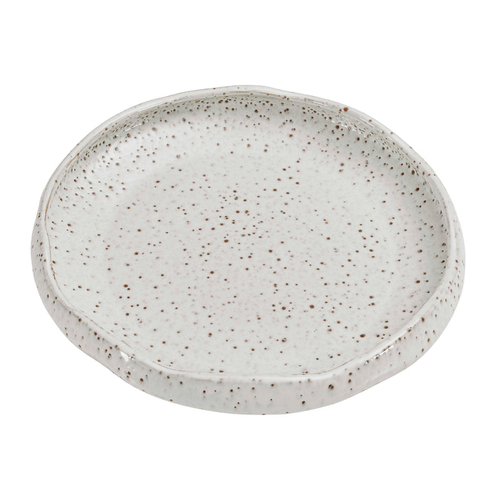 Speckled ceramic plate