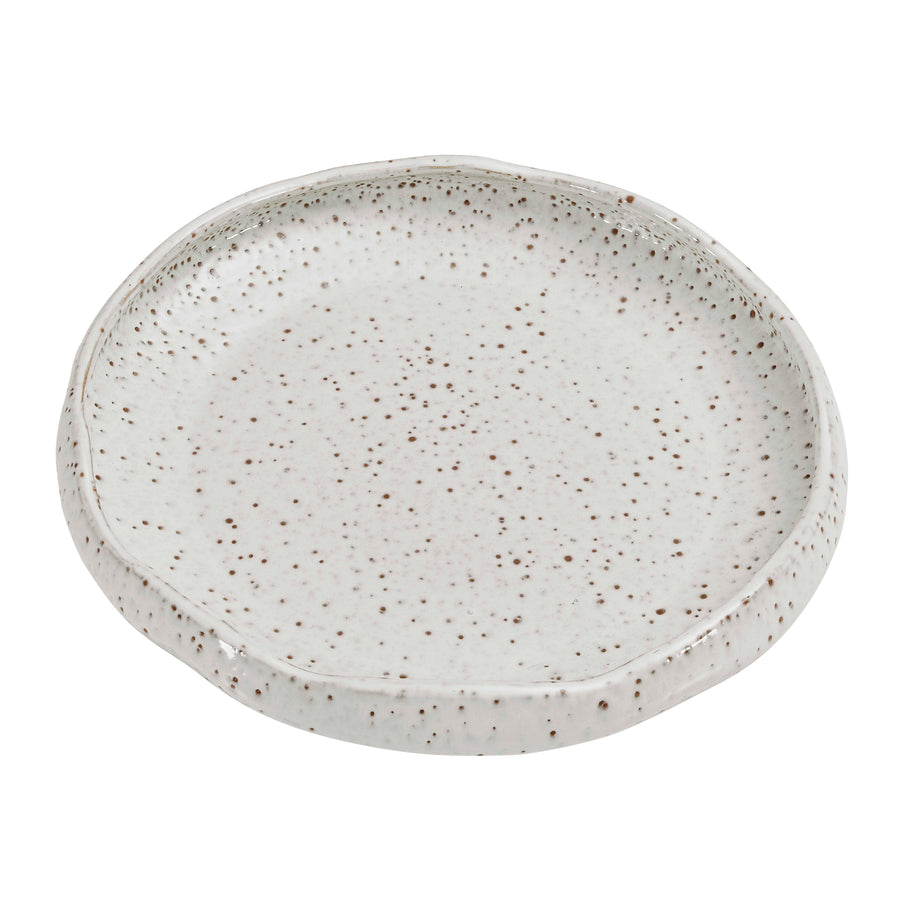Speckled ceramic plate