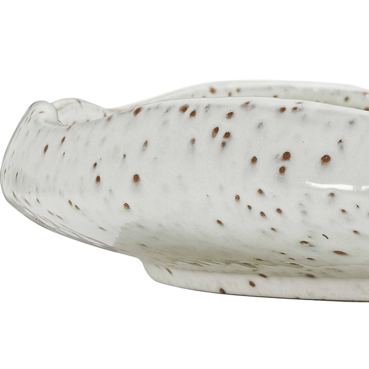 STARDUST RIPPLE SPECKLED CERAMIC BOWL