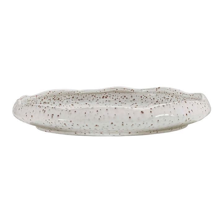 Speckled ceramic plate