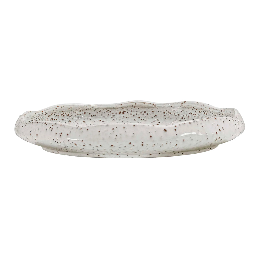 Speckled ceramic plate