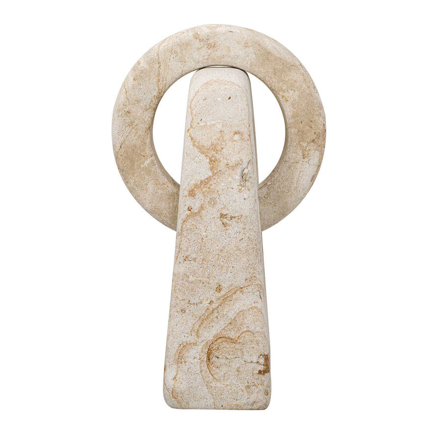 LIMESTONE KNOT SCULPTURE
