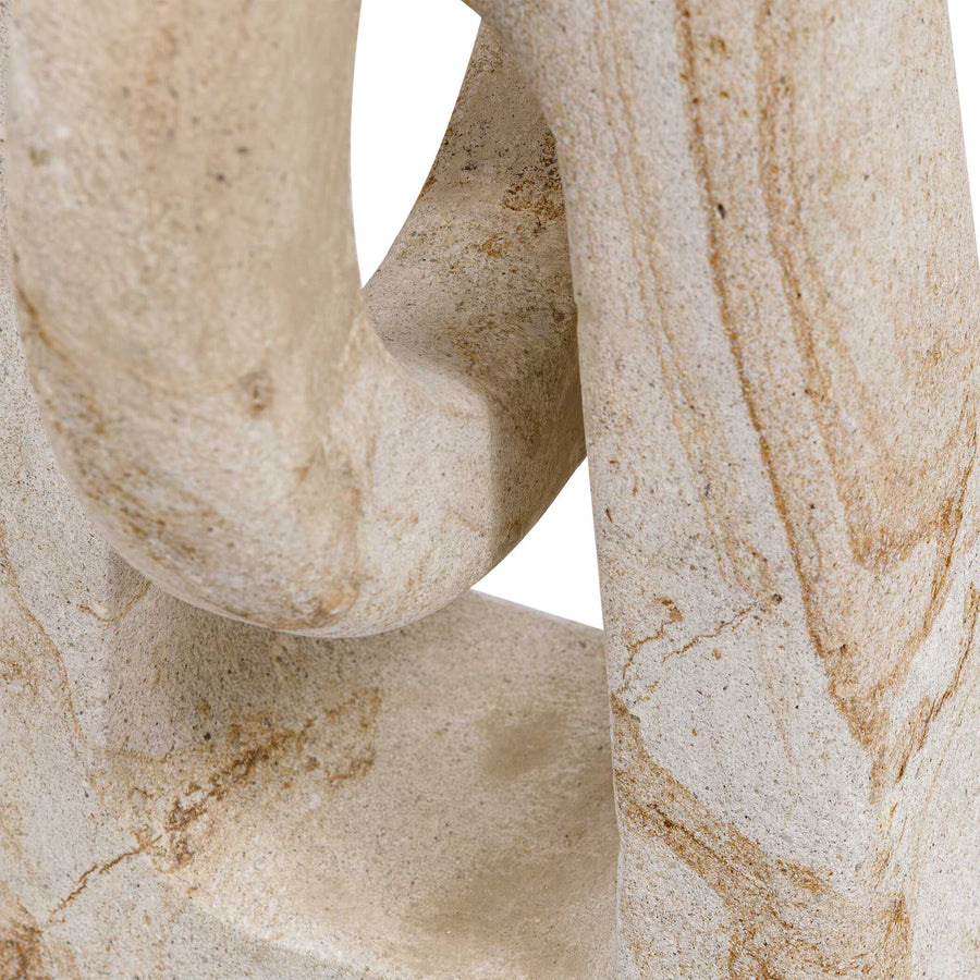 LIMESTONE KNOT SCULPTURE
