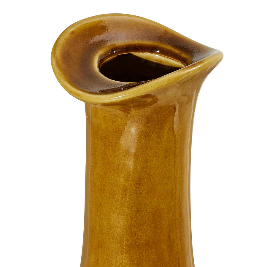 SIENNA FLOW CERAMIC BOTTLE VASE SET