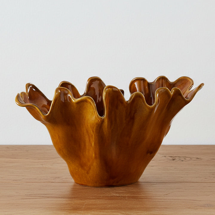 AMBER TIDE CERAMIC BOWL