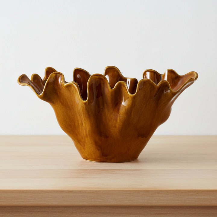 AMBER TIDE CERAMIC BOWL