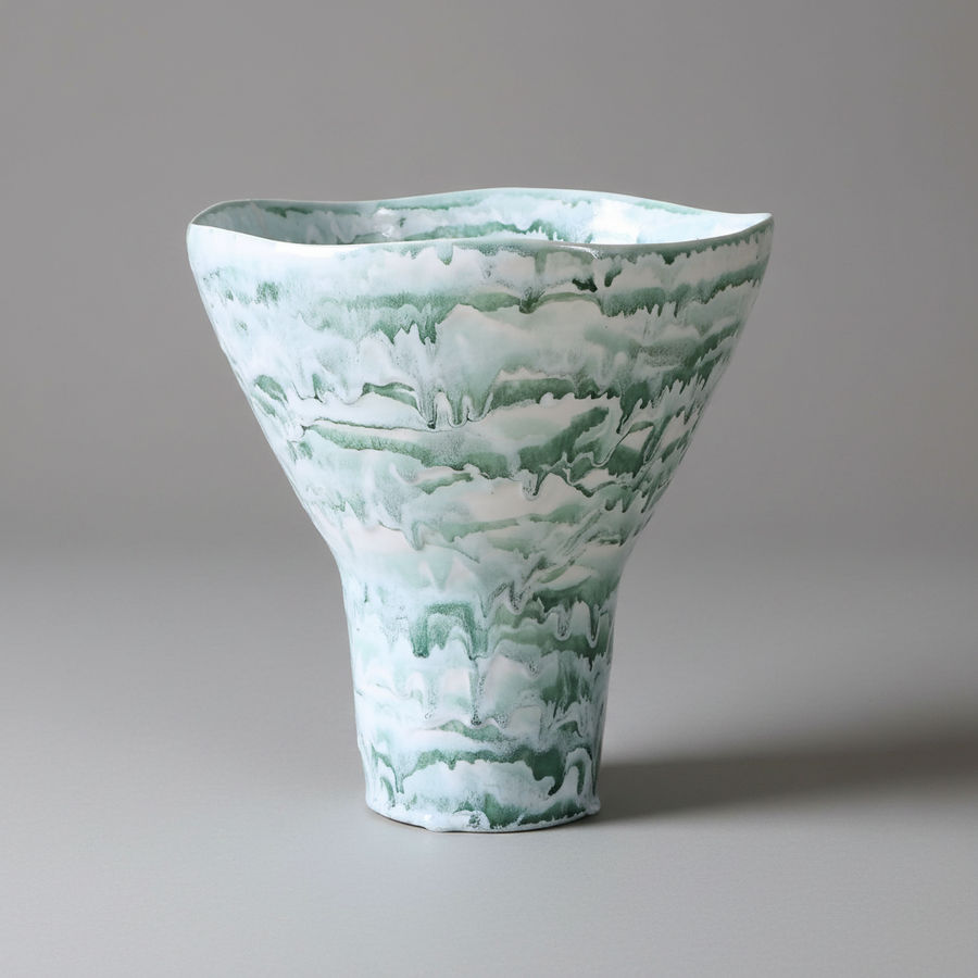 JAMEIS CERAMIC WATERCOLOR VASE