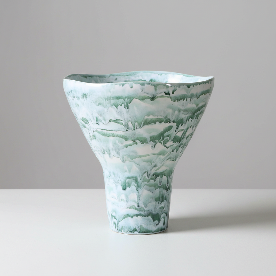 JAMEIS CERAMIC WATERCOLOR VASE