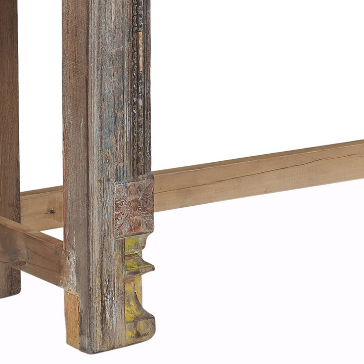 ALBA CARVED WOOD CONSOLE TABLE
