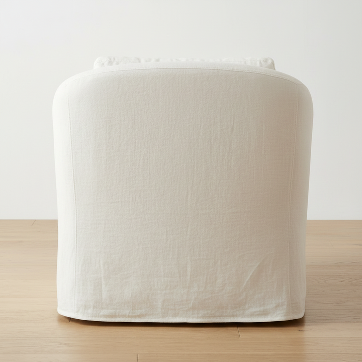 ALMA LINEN SLIPCOVER SWIVEL CHAIR