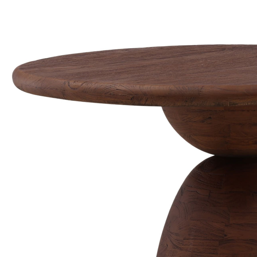 AMBER ROUND MANGO WOOD DINING TABLE
