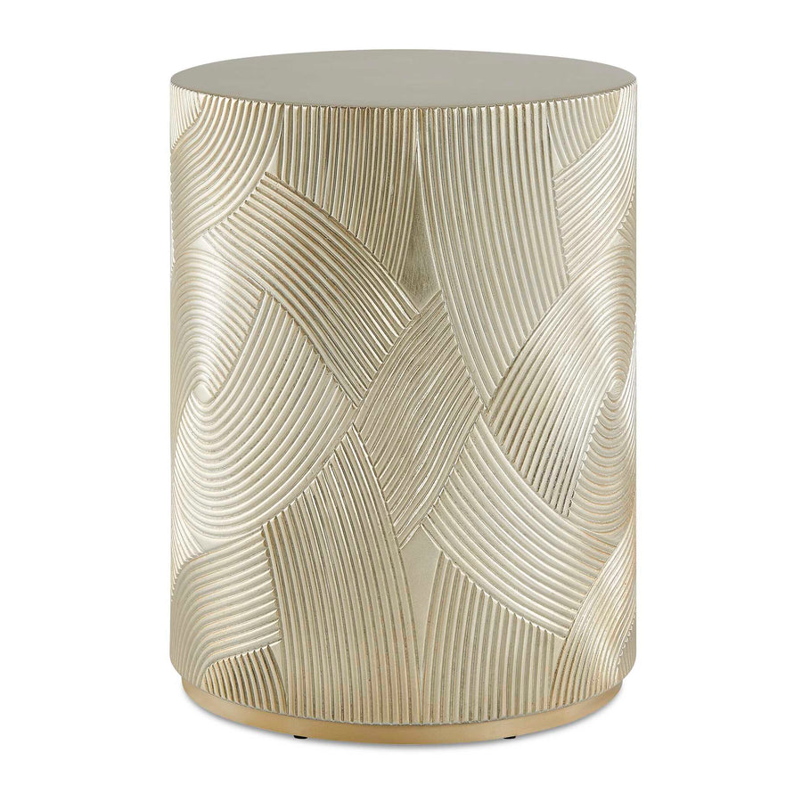 ANDRA GOLD DRUM ACCENT TABLE