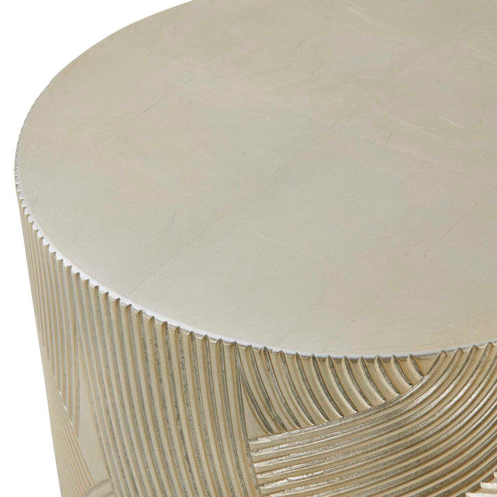 ANDRA GOLD DRUM ACCENT TABLE