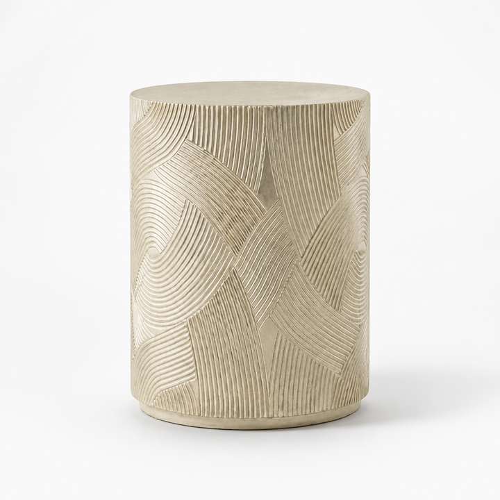 ANDRA GOLD DRUM ACCENT TABLE