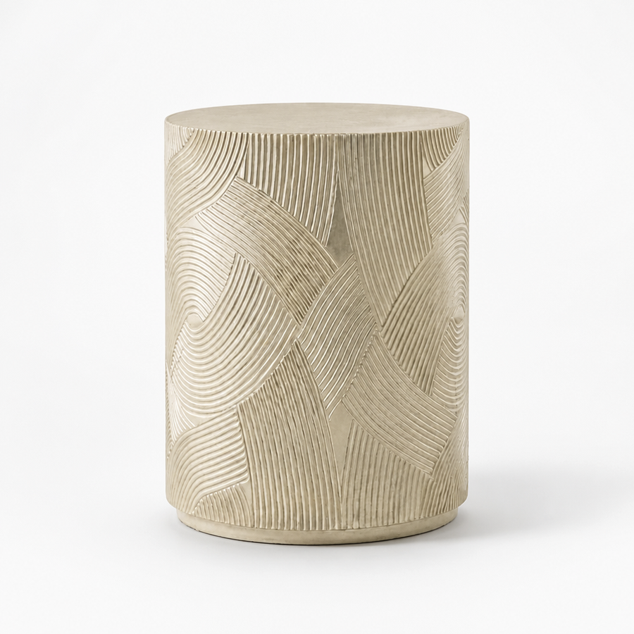 ANDRA GOLD DRUM ACCENT TABLE