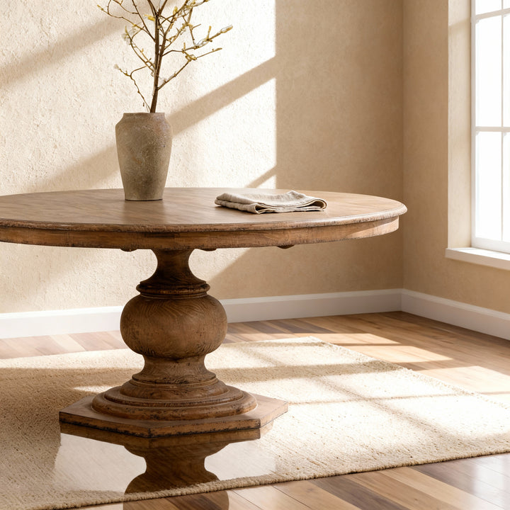 PADILLA VINTAGE ROUND DINING TABLE