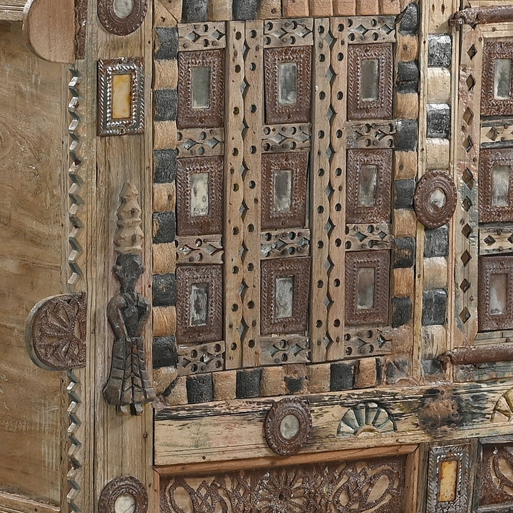 ANTIQUE INDIAN DAMCHIYA CABINET