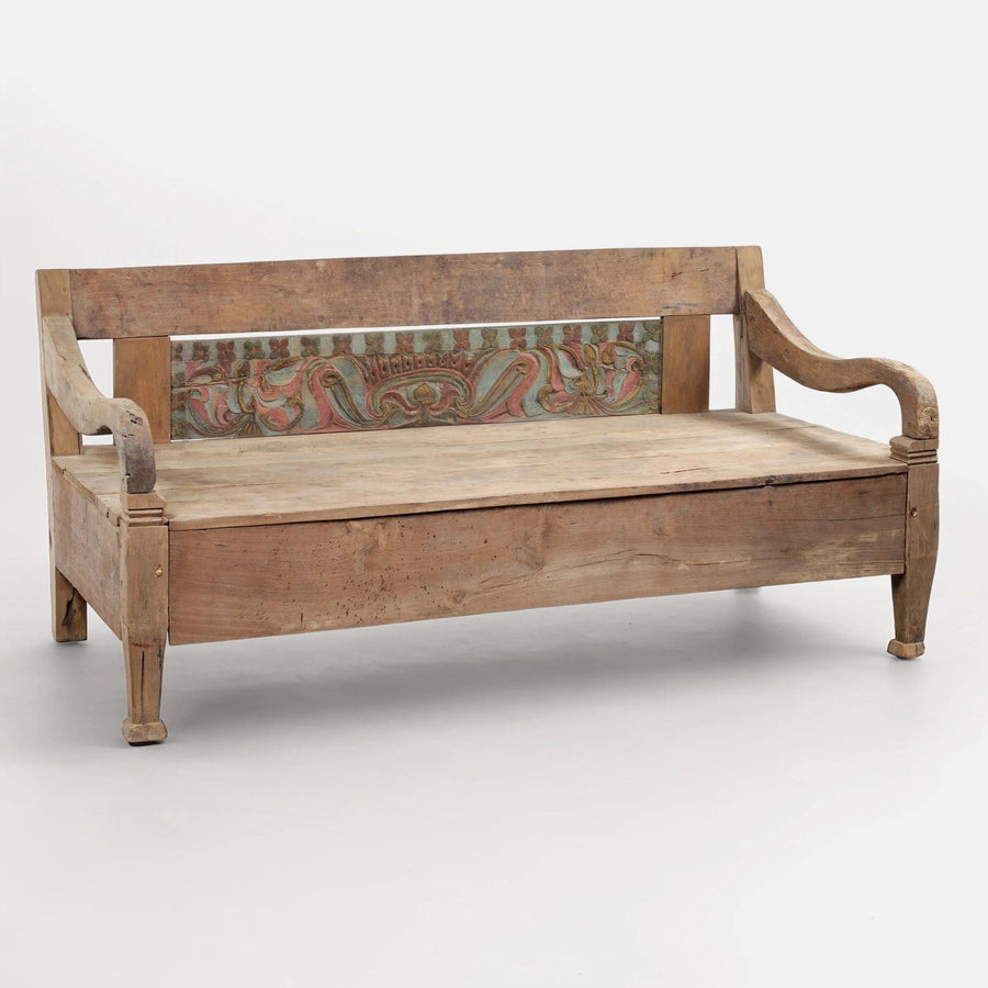 ANTIQUE JAVA BENCH