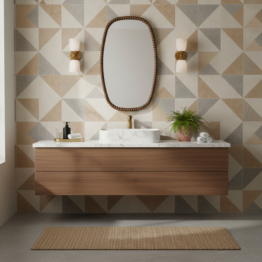 APPHIA BRONZE VANITY MIRROR