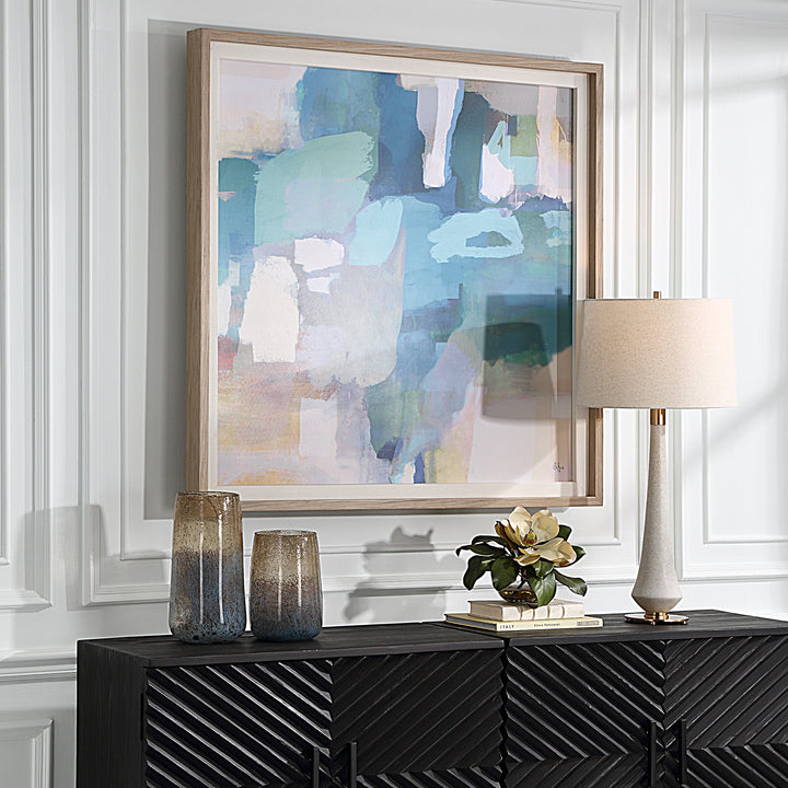 "CONTINUE ON" ABSTRACT FRAMED PRINT