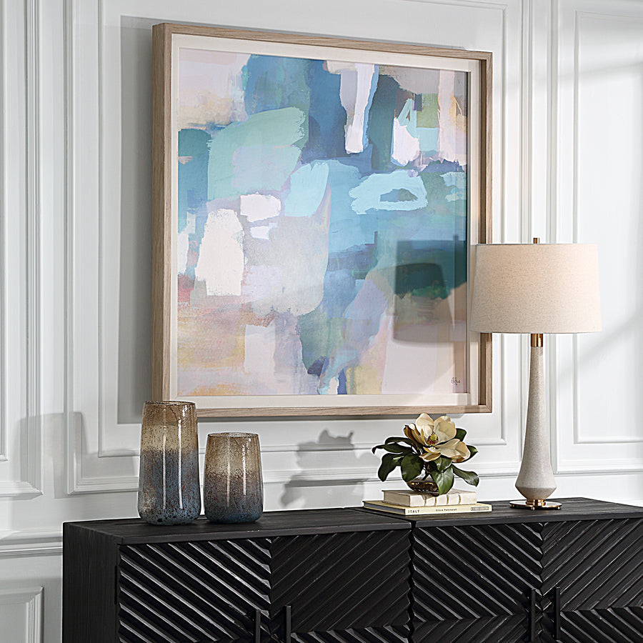 "CONTINUE ON" ABSTRACT FRAMED PRINT
