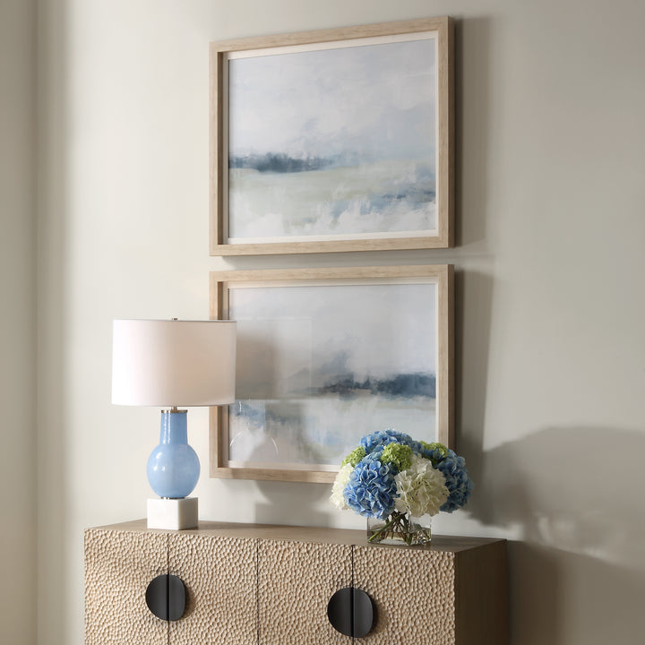 "BREEZY VISTA" GLASS FRAMED PRINTS