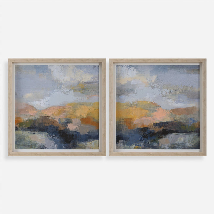 "DUSK LANDSCAPE" FRAMED PRINTS | SET OF 2