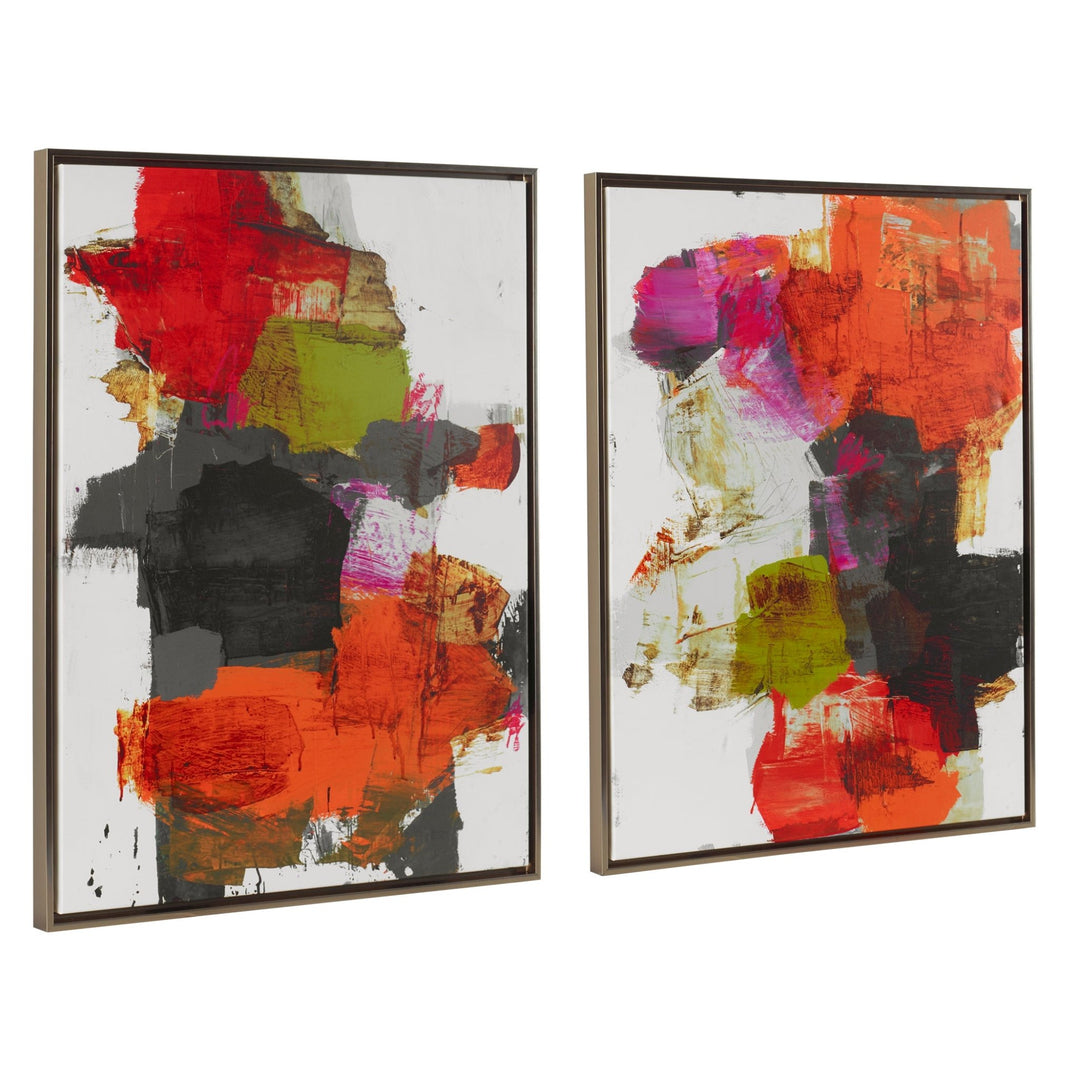 "TRIED AND TRUE" FRAMED ABSTRACT CANVAS ART | SET OF 2