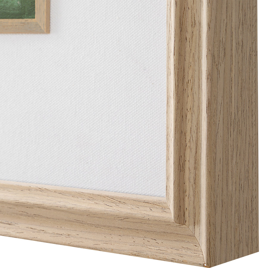 "WARM VALLEY" GLASS FRAMED PRINT SET