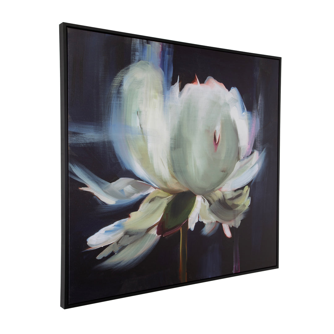 "PEONY" FRAMED FLORAL CANVAS ART