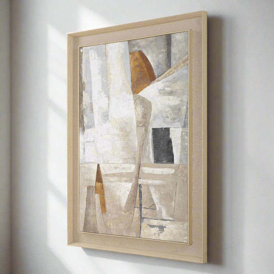 "HIDE & SEEK" HAND PAINTED LINEN MAT ART