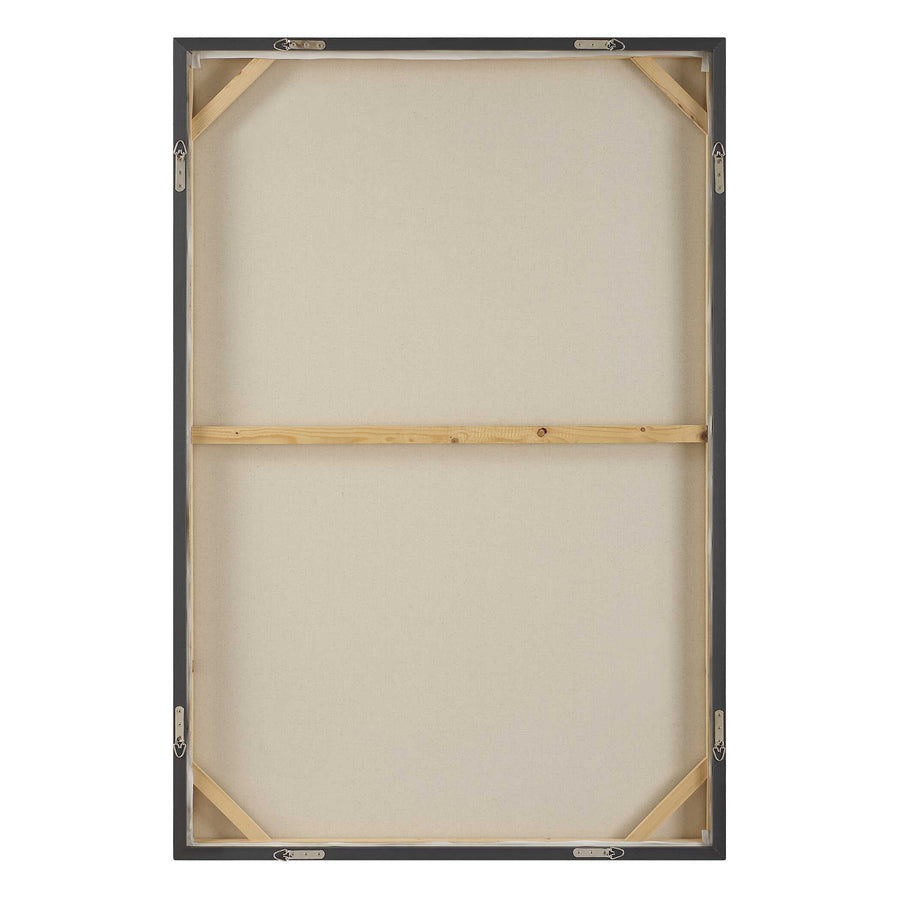 "FOLDING TIME" FRAMED ABSTRACT CANVAS ART