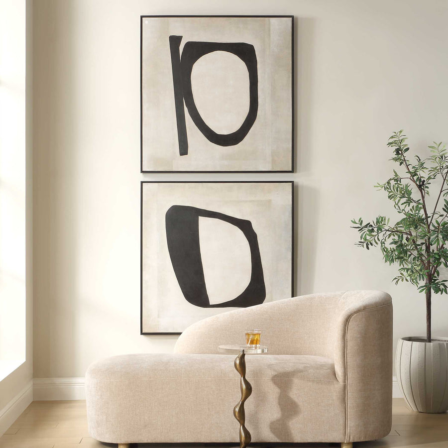 "CHARACTERS" HANDPAINTED CANVAS ART SET