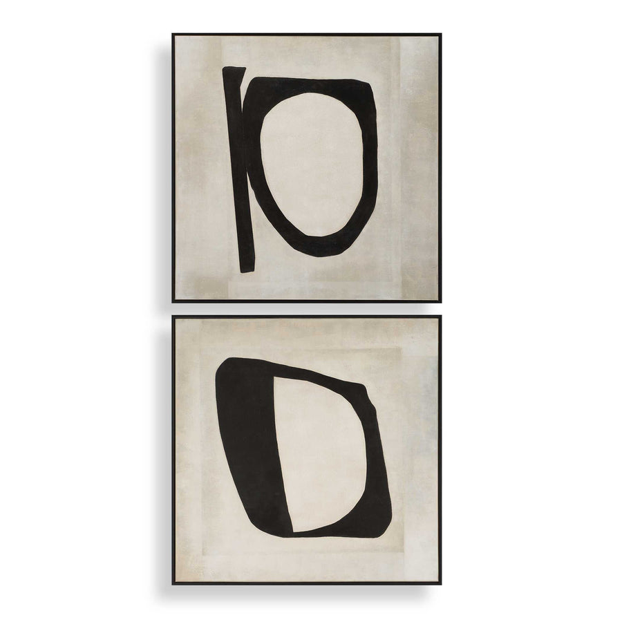 "CHARACTERS" HANDPAINTED CANVAS ART SET
