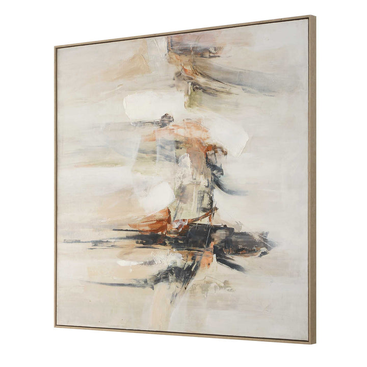 "OUTBURST" HAND PAINTED FRAMED CANVAS ART