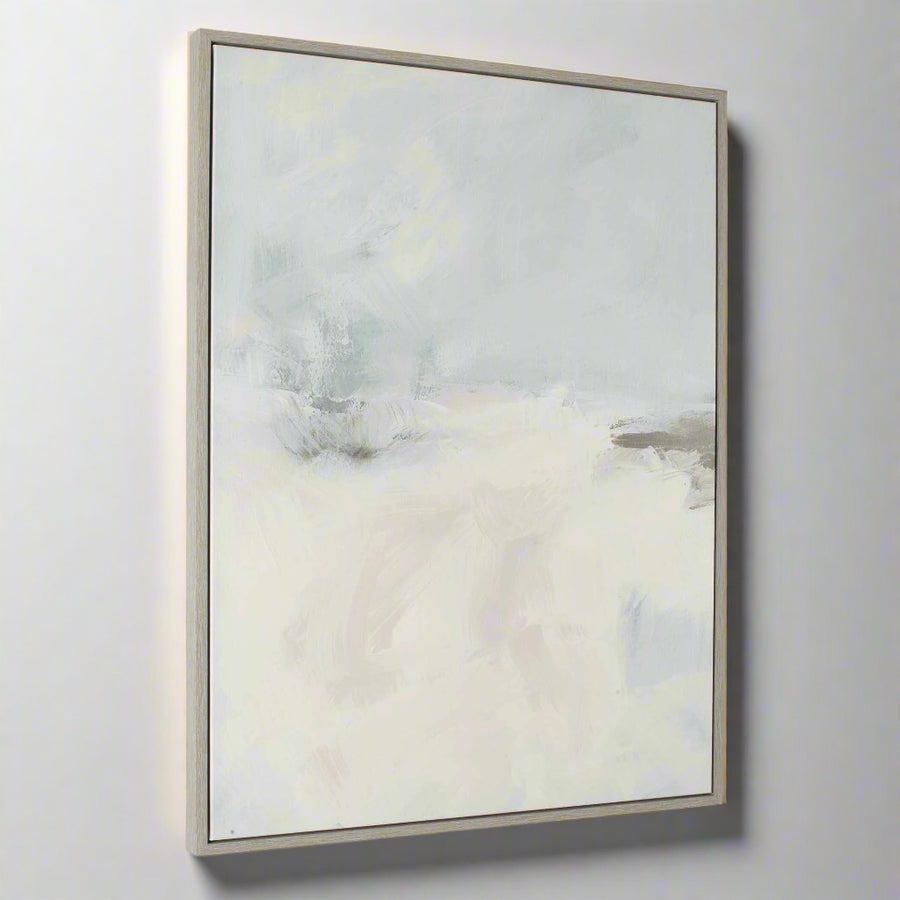 "SIMPLE SERENITY" FRAMED ABSTRACT CANVAS ART